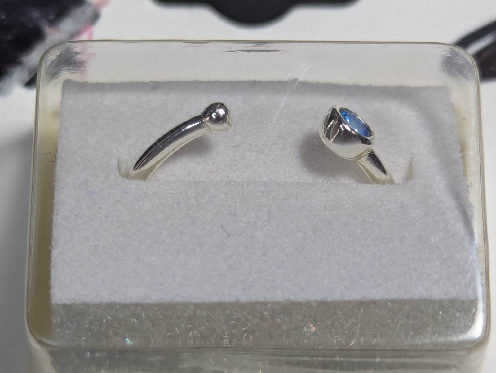 Cato Sterling Silver Blue Cubic Zirconia Toe Ring