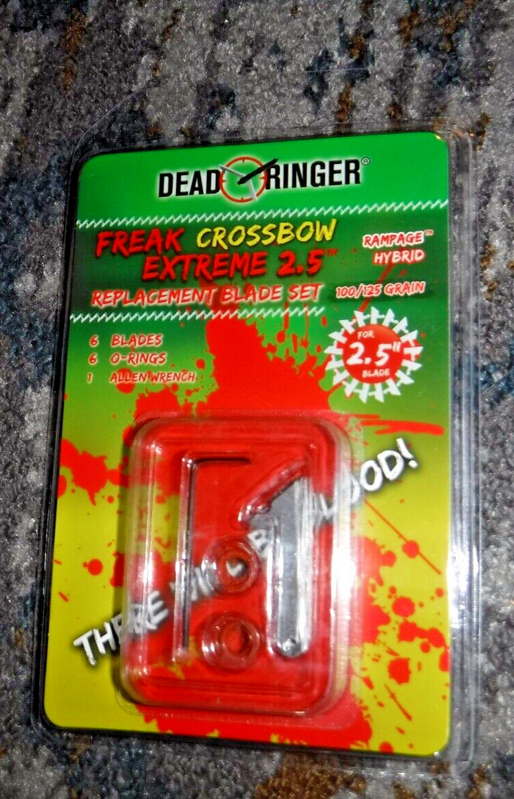Dead Ringer Rampage Freak Extreme Crossbow Replacement Blades VINTAGE STOCKDR492