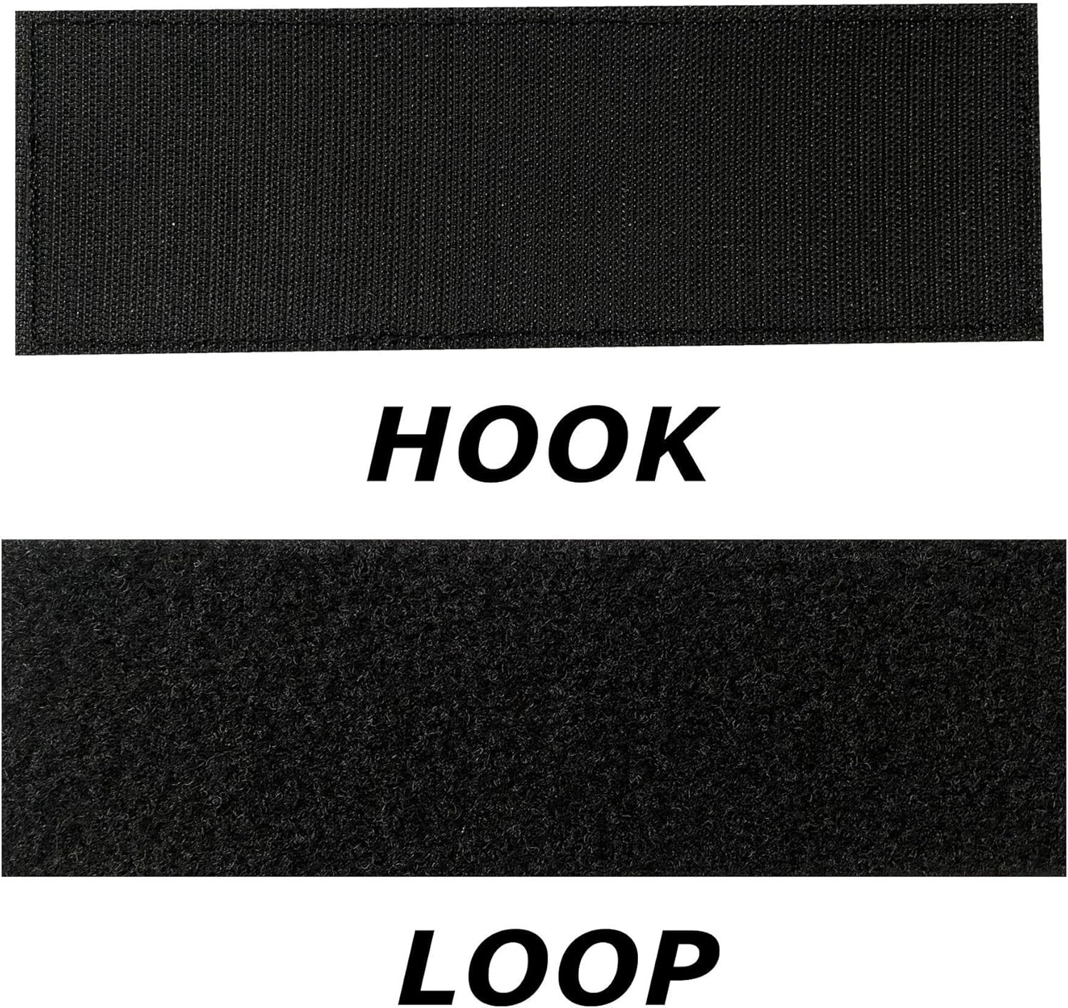 Reflective Security Officer Patch - Hook and Loop, Laser Cut (Black/White)