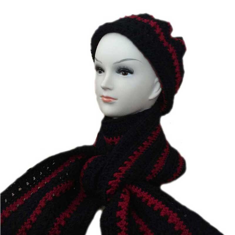 Hats and Scarfs Crochet Set - Woman & Man - Handmade - Variety Styles & Colors