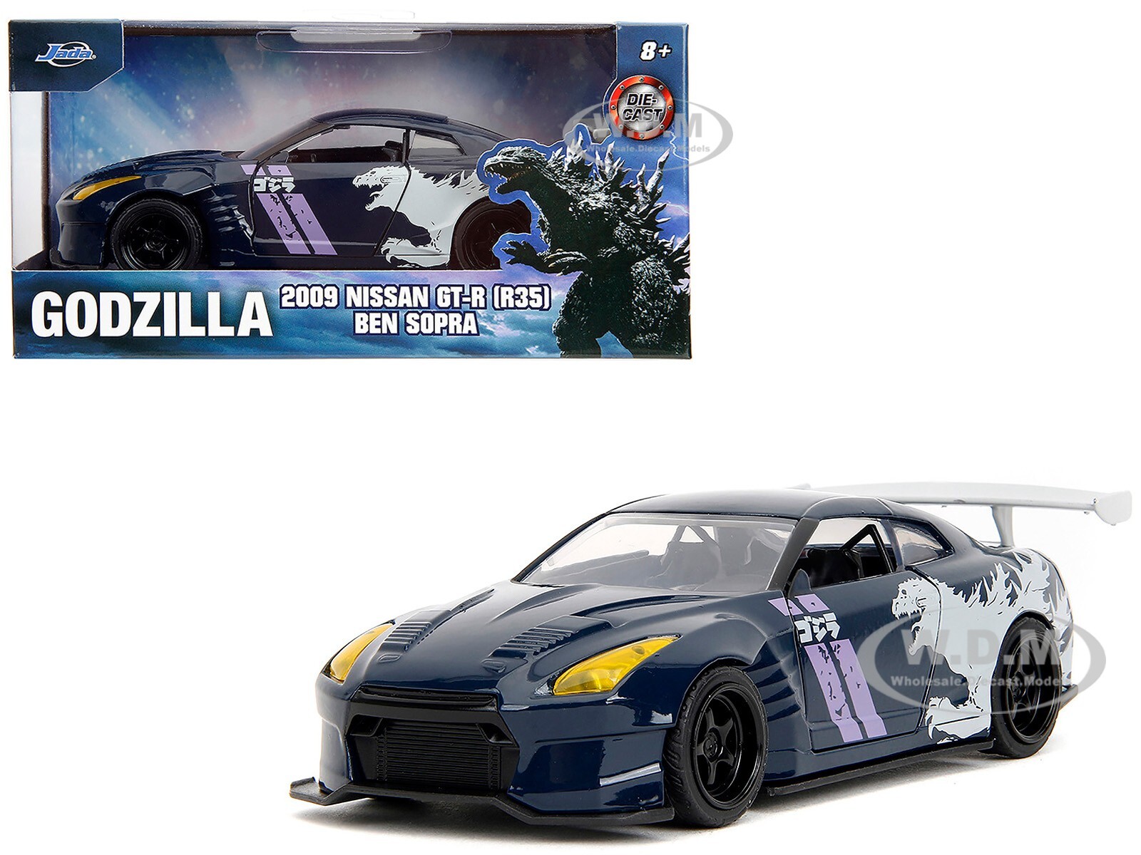2009 NISSAN GT-R (R35) BEN SOPRA "GODZILLA" 1/32 DIECAST MODEL CAR BY JADA 35295