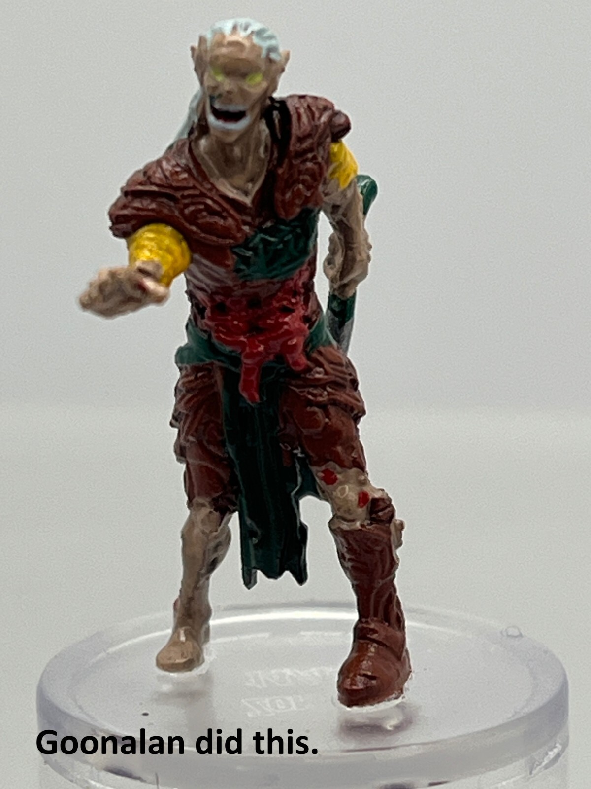 D&D Pathfinder Mini Boneyard 14 Elf Zombie UC