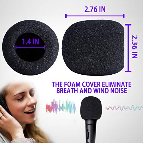 6 PCS Handheld Microphone Windscreen - Mic Pop Filter for Studio Microphone,