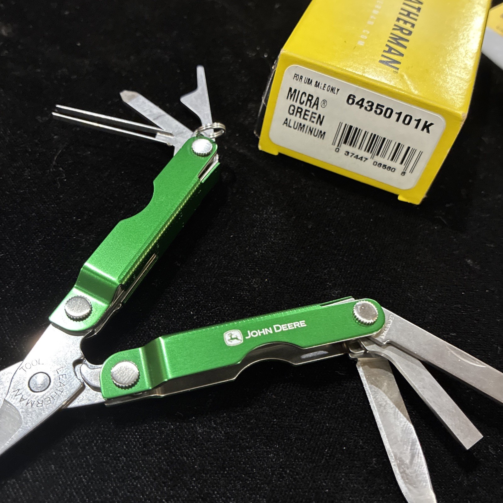 Leatherman JOHN DEERE Micra Multitool Green *Rare* 2010 NEW