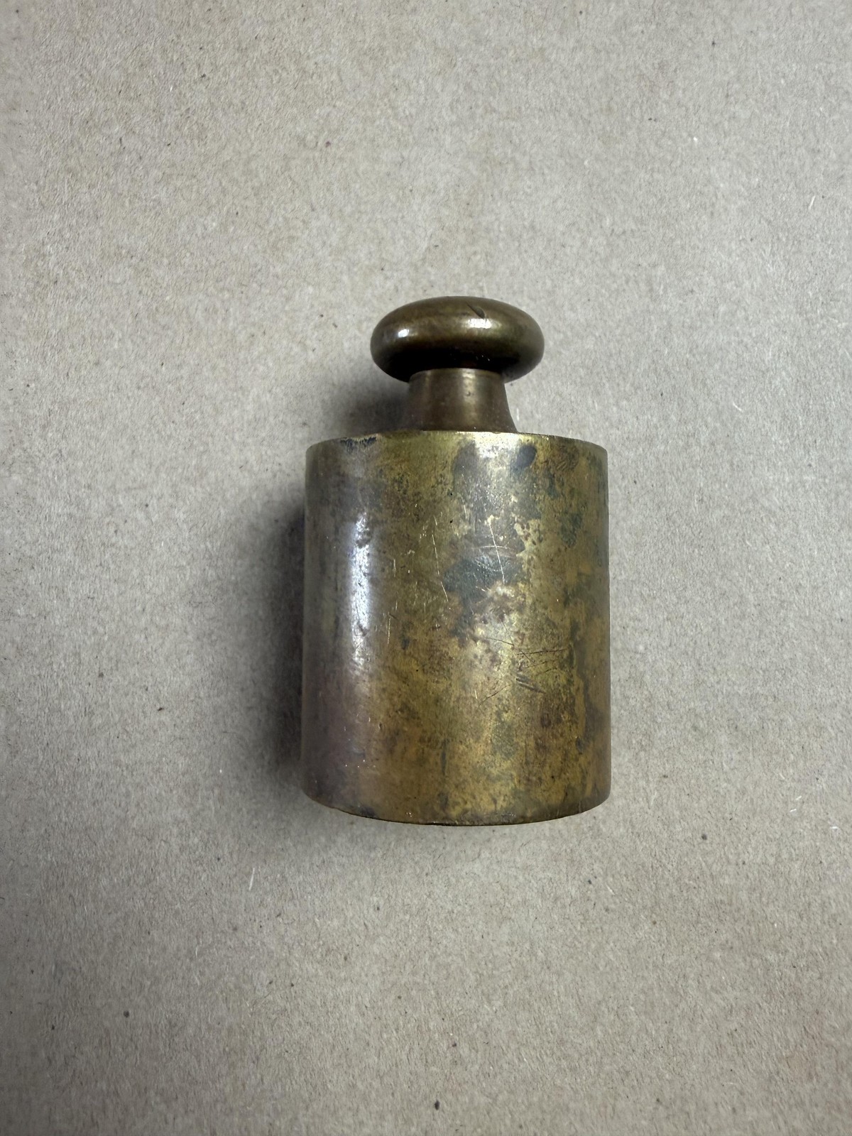 Vintage Brass 500 G Metric Scale Calibration Weight 500 Gram Laboratory Mass