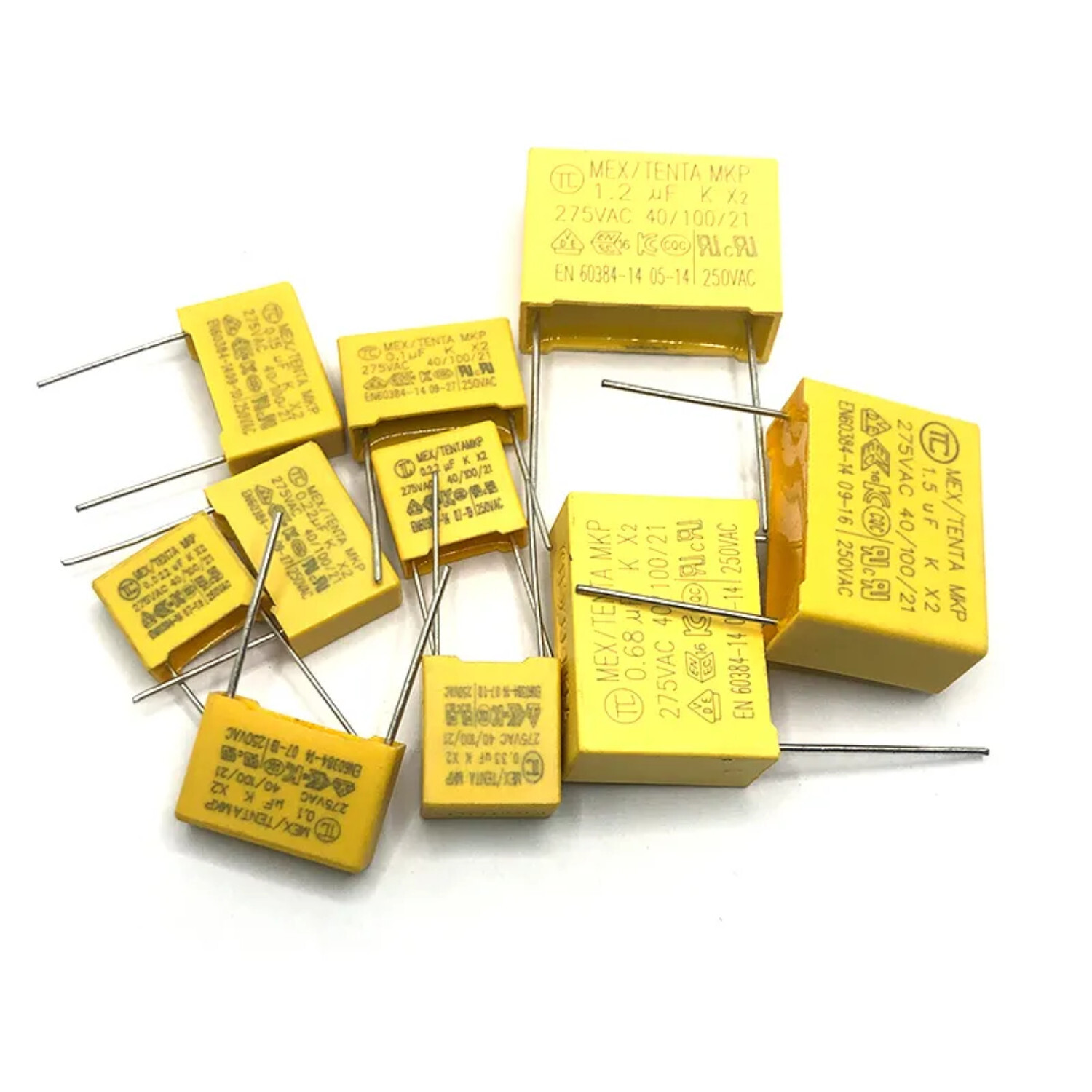 2pcs Polypropylene Film Capacitor 275Vac 820nF 0.82uF