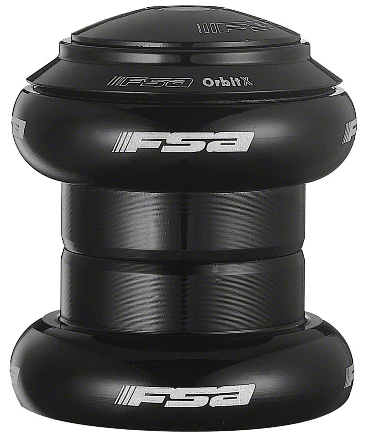 FSA Orbit X 1 Black Threadless Headset CNC Machined Aluminum Cups Bike Bicycle
