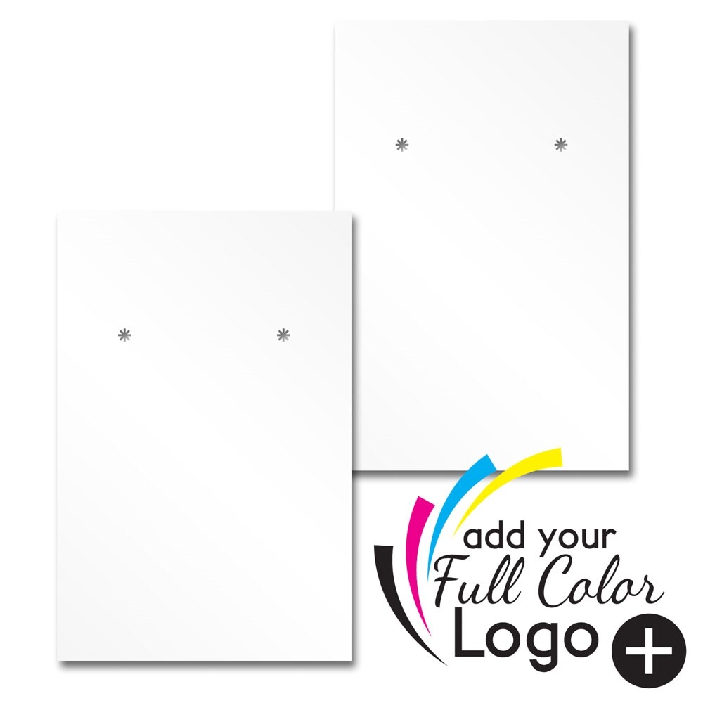100pcs 2" x 3" Custom Jewelry Earring Cards Stud Earring Display Cards