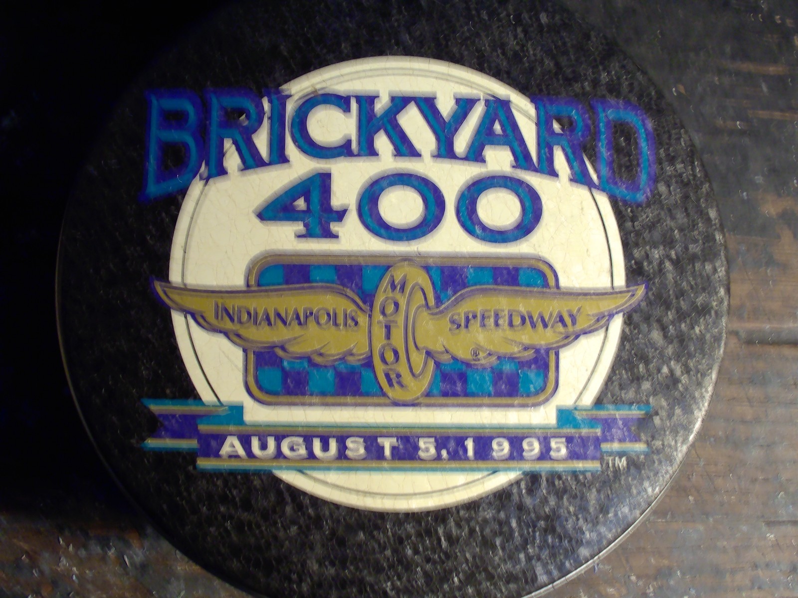 Vintage 1995' New Nascar Brickyard 400 Commerative Solid Brass Zippo Lighter