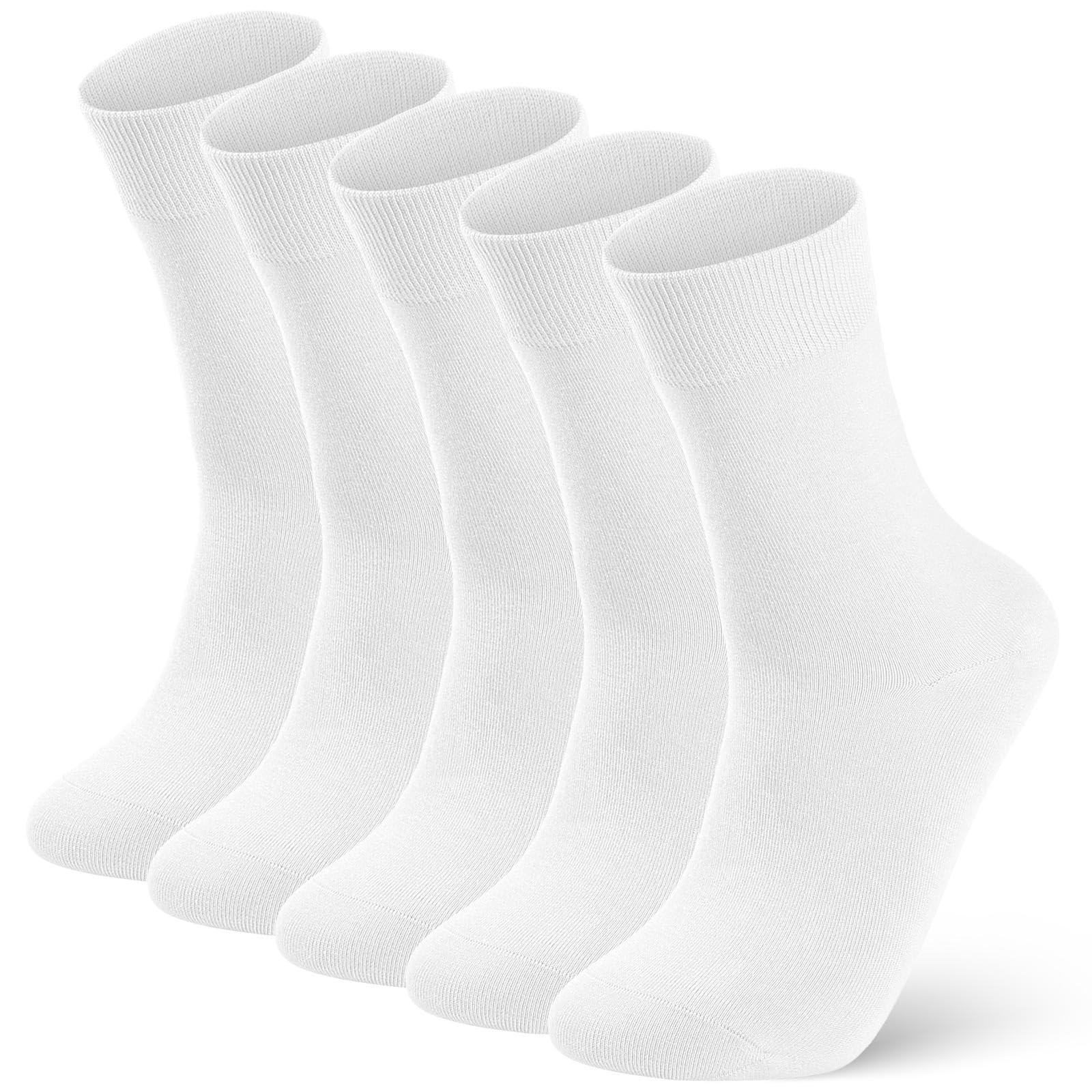 FGZ Mens Crew Socks Breathable Cotton Soft Casual Thin Socks for Work,Sport &...
