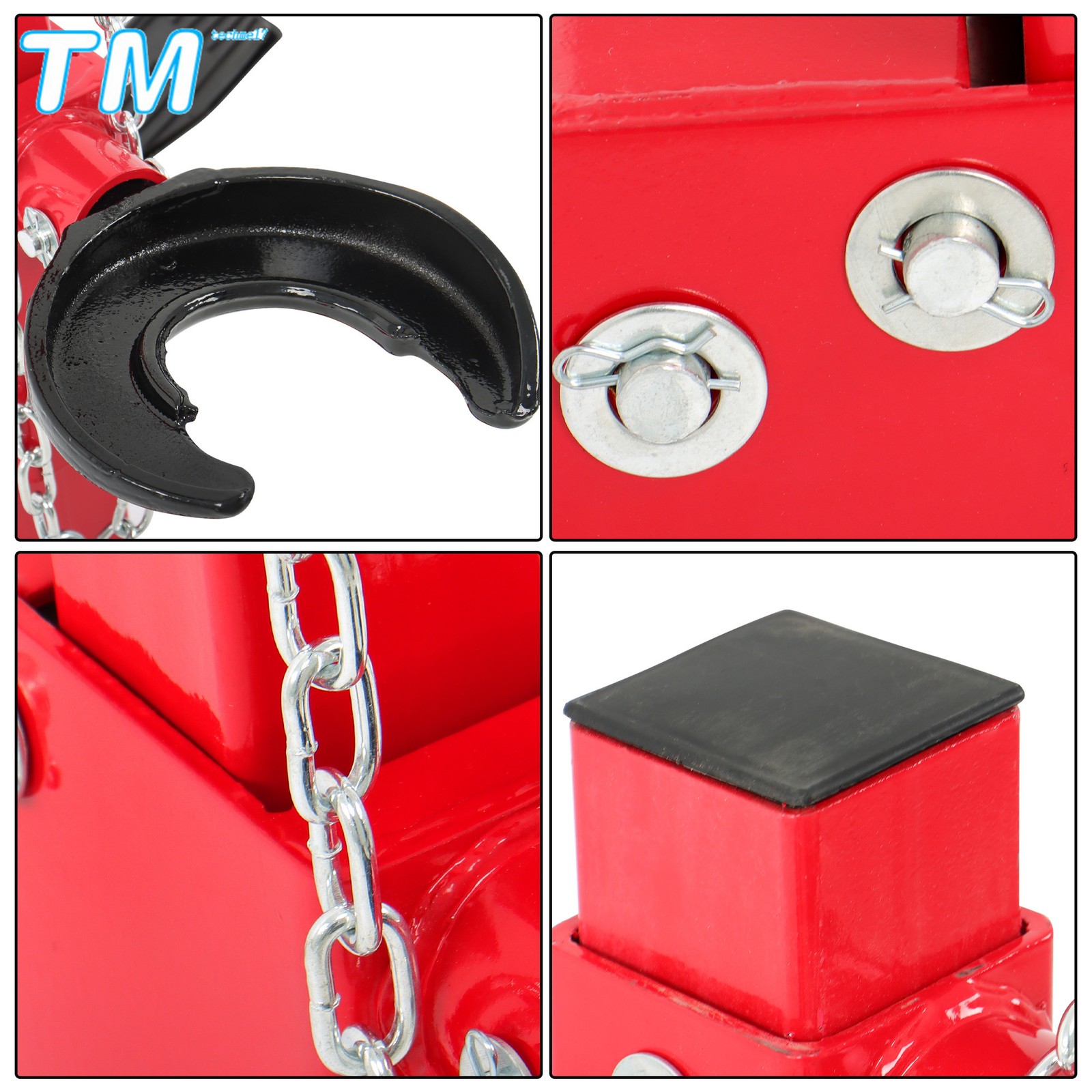 4.5T Coil Spring Compressor Auto Strut Hydraulic Compressor Removing Tool Red