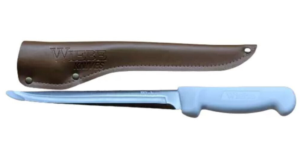Wiebe Mila 8" Fillet Knife With Sheath Fishing Knives Kitchen Tackle
