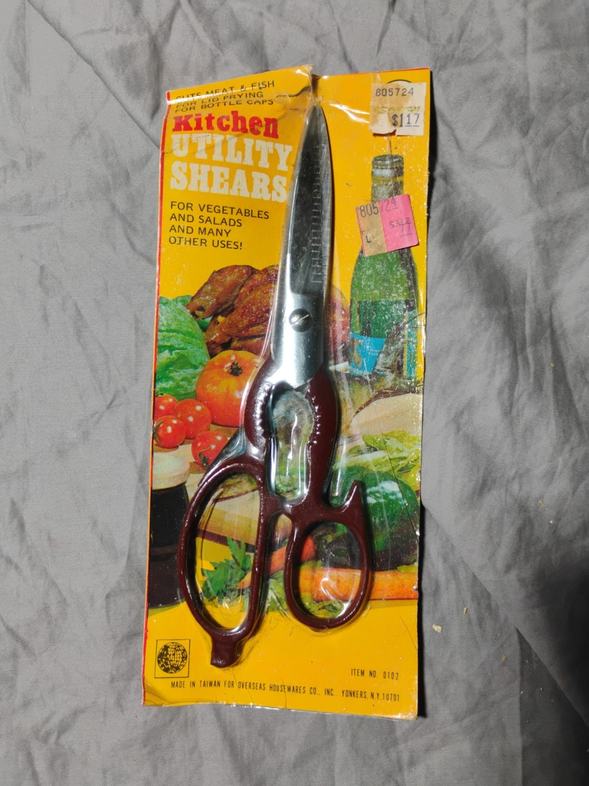 Vintage 1974 NOS Kitchen Utility Shears Kitchen King Scissors
