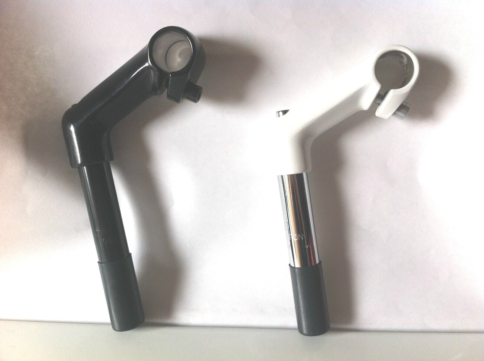 Alloy Bicycle Quill Stem 22.2mm White/Silver Black/Silver Lowrider Cruiser Bikes