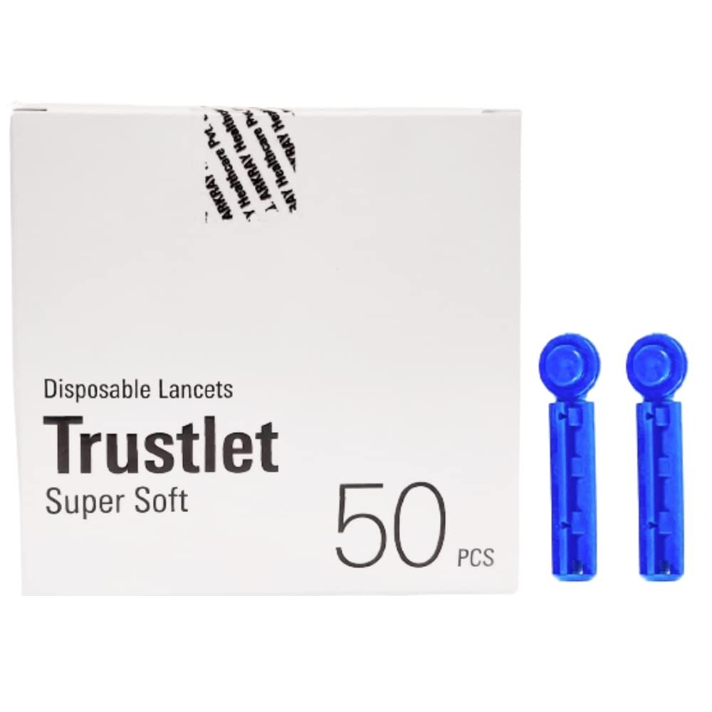Arkray Trustlet Super Soft 50 Disposable Sterile Lancets MADE IN USA