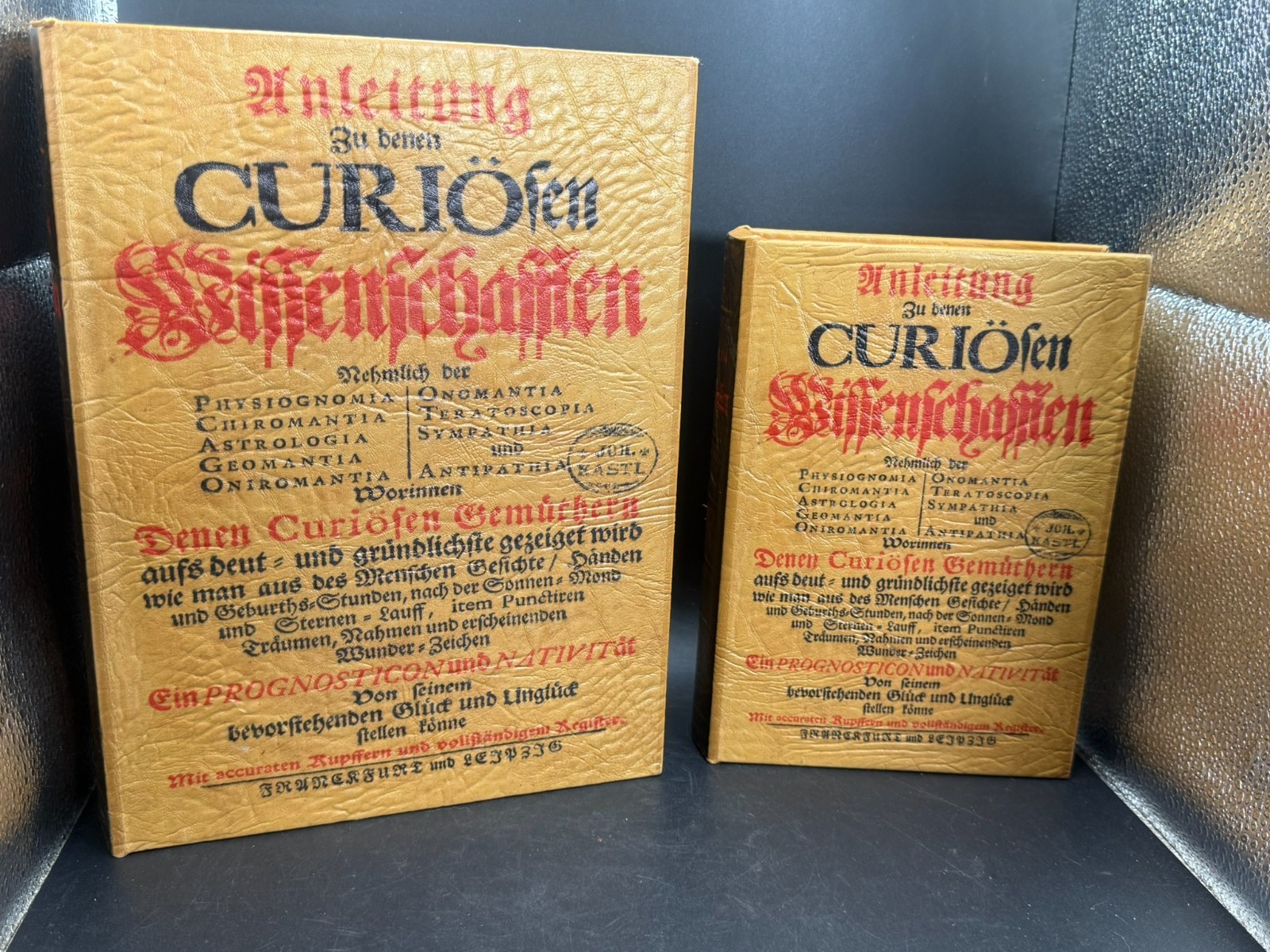 Set of 2 Book Hidden Compartment Storage German Writing King Arts & Crafts 2010