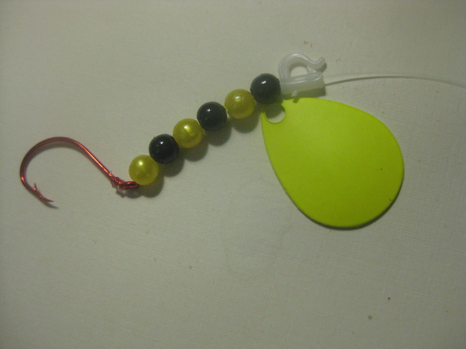 Walleye 1 Hook Spinner Rigs (Yellow)