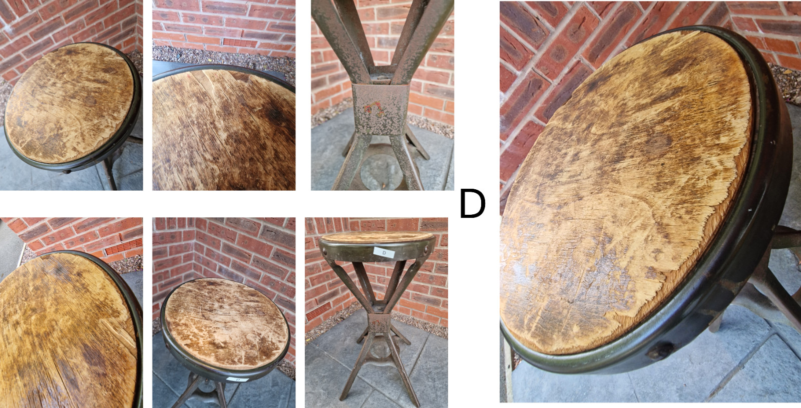 Vintage Industrial Evertaut (Bar) Stools, several available (see photos)