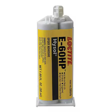 Loctite 237110 Structural Adhesive, E-60Hp Series, Amber, Jug, 2:01 Mix Ratio,