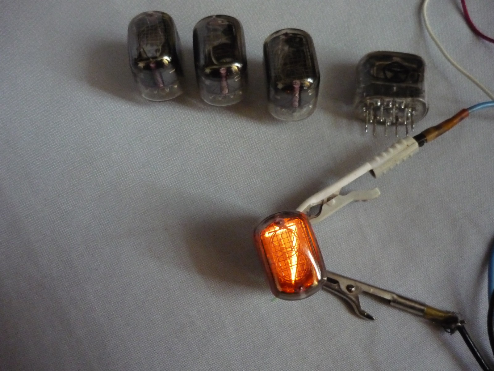 5pcs. IN-12A / ИН-12А Numitrons Pulled. Tested. SAME DATE III-1979