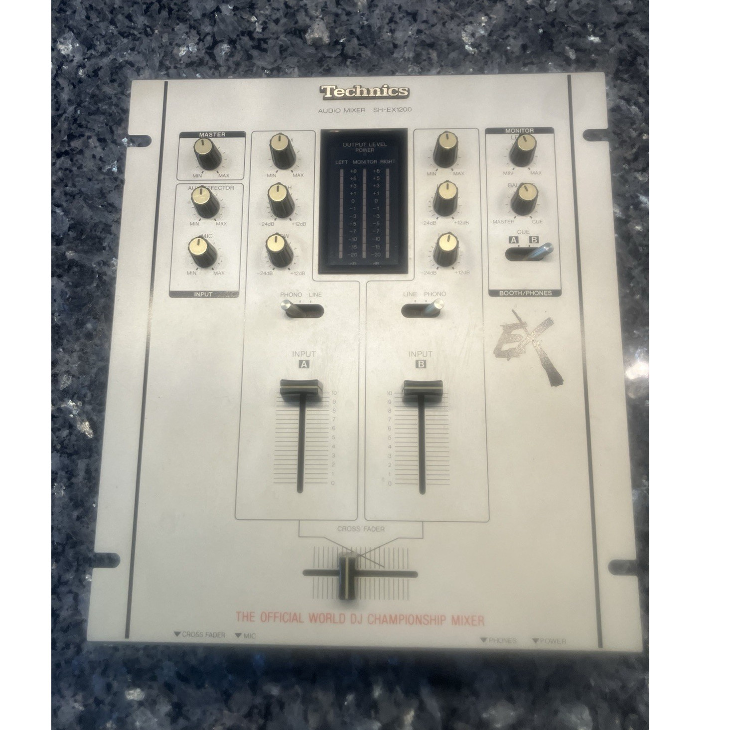Technics SH-EX1200 DJ Mixer Silver 2-Channel Replaceable Crossfader EQ