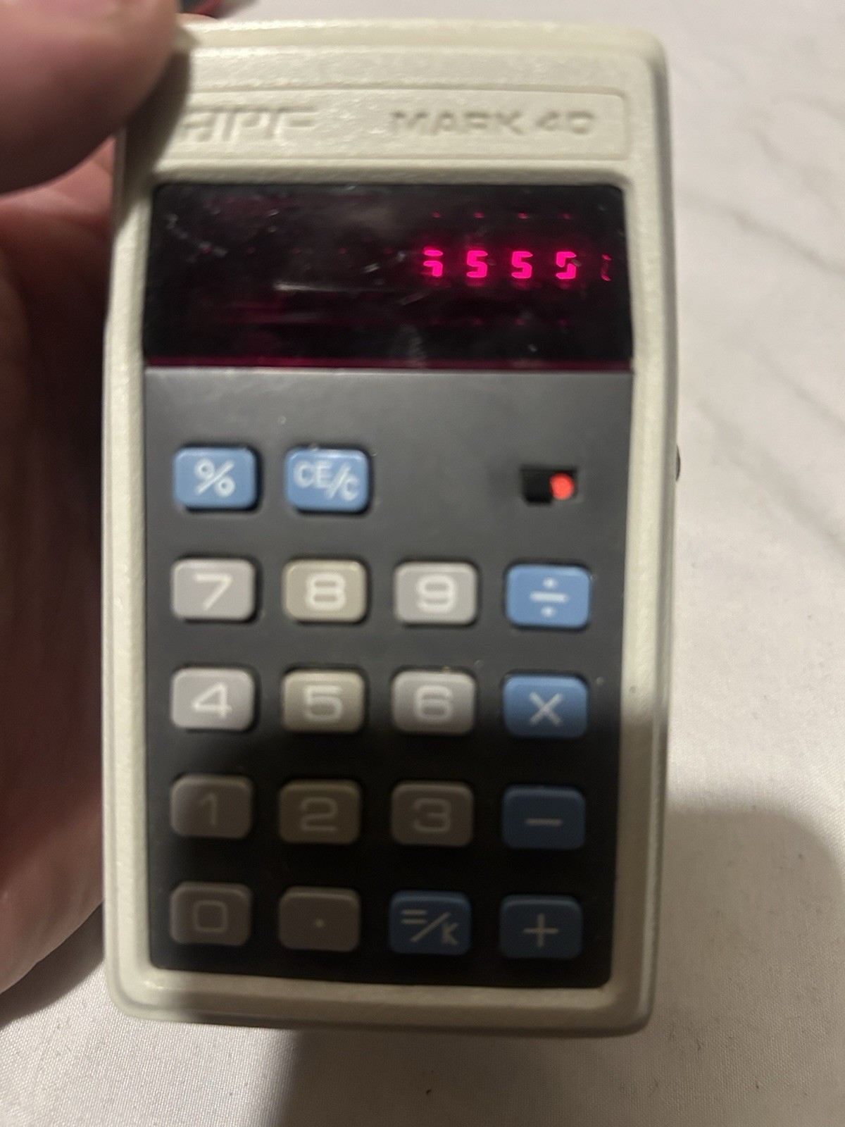 Vintage APF Mark 40 Electronic Calculator Tested