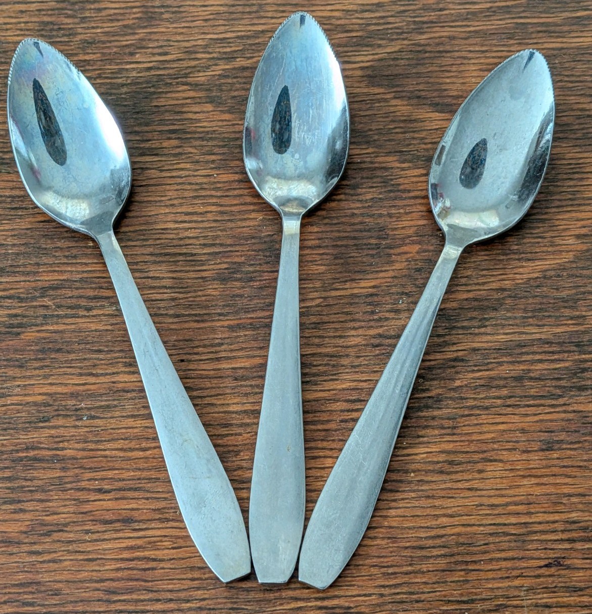 Set 3 "Florida Grapefruit Growers" Spoons Stainless Steel - Japan