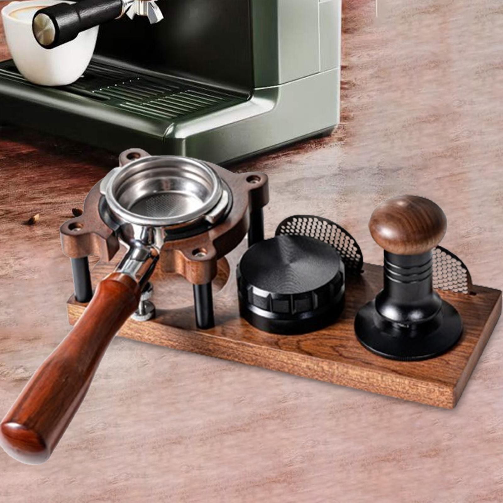 Tamper Station Base Kitchen Portafilter Holder Cafe Espresso Tamping Station