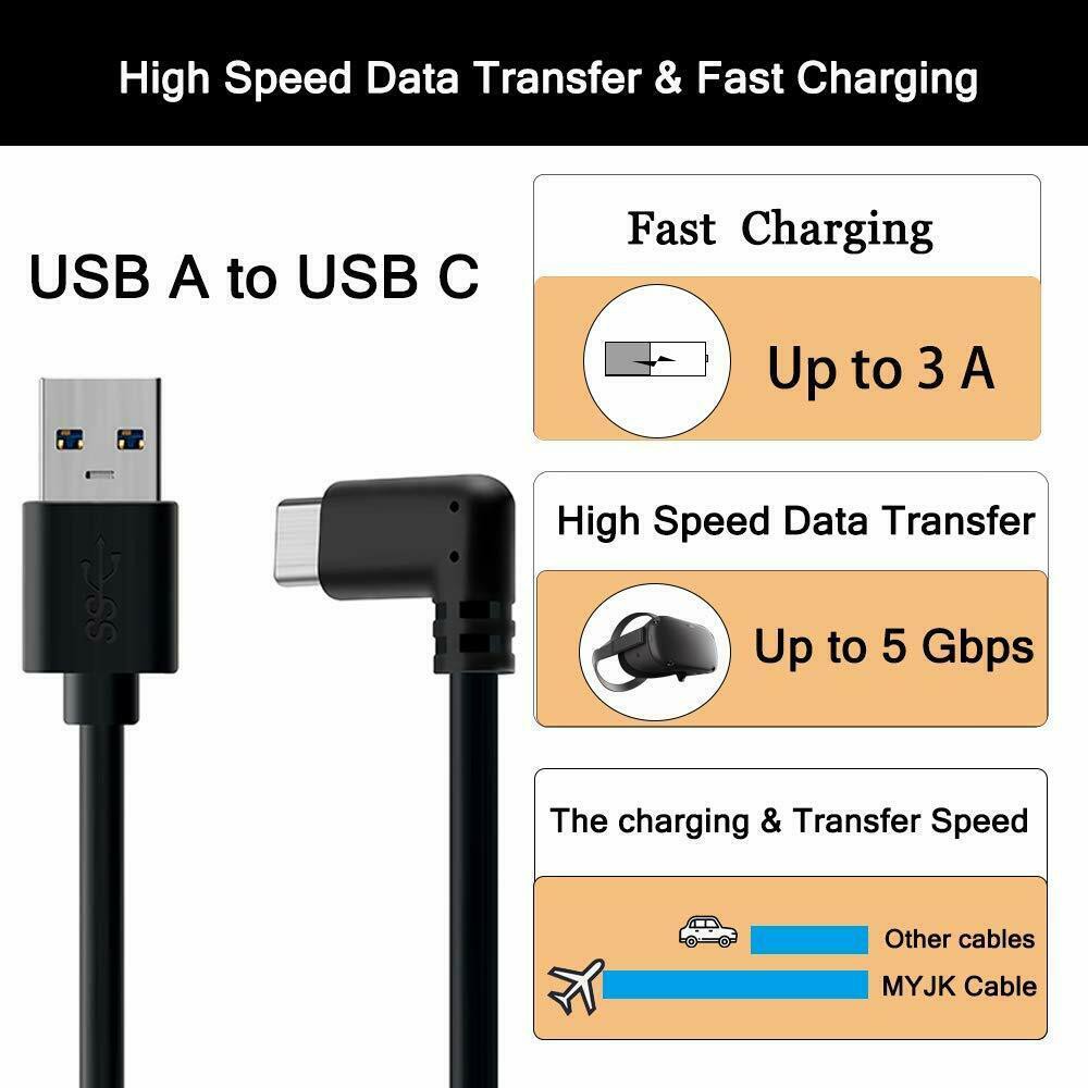 10Ft USB3.1 Type C Link Cable High Speed for Link Cable 5Gbps Transfer X3G6