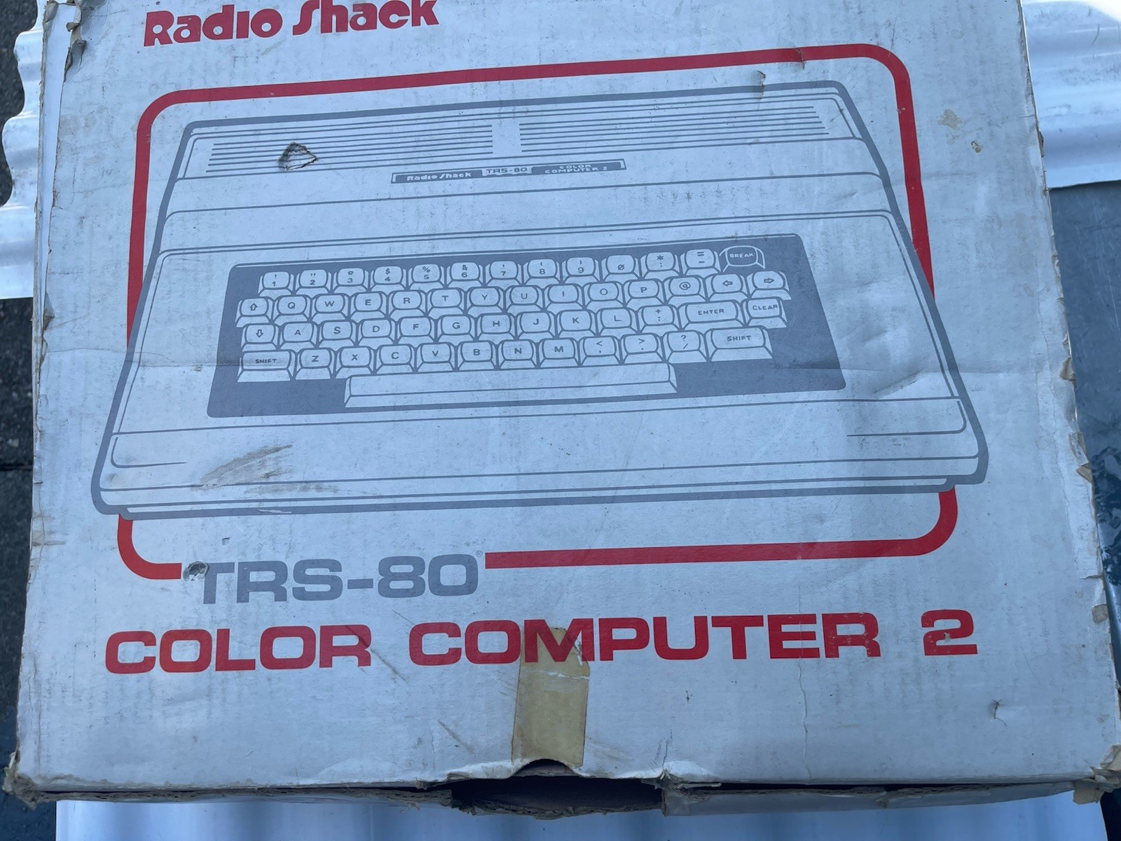 Vintage Radio Shack TRS-80 Color Computer 2 Plus Manual & Box Untested