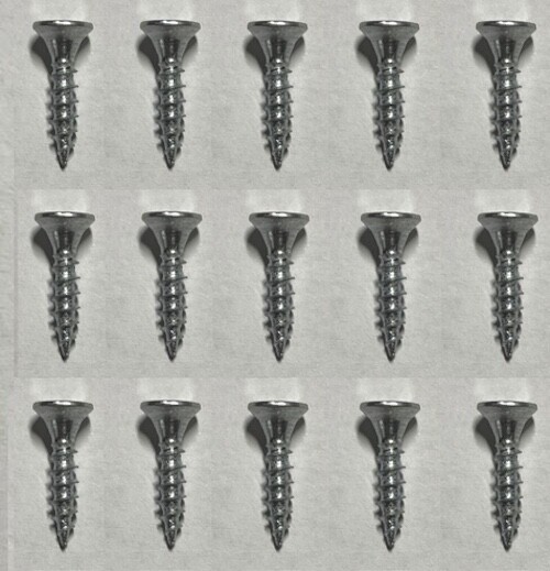 15x IKEA SCREW SCREWS SELF TAPPING COUNTERSUNK 15MM STEEL, PART # 109535
