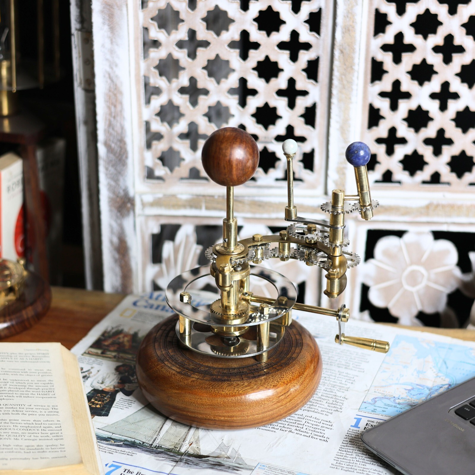 Orrery Luxury Home Décor Solar System Model Perfect house warming Gift, Gift for