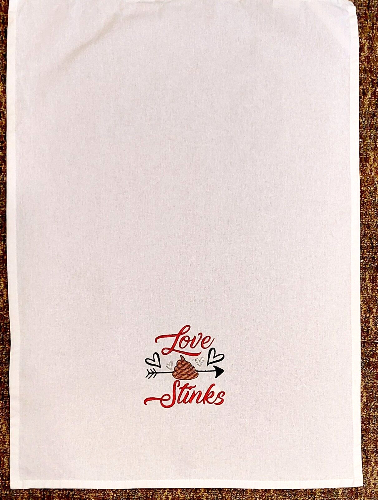 Valentine Kitchen Towel - Love Stinks