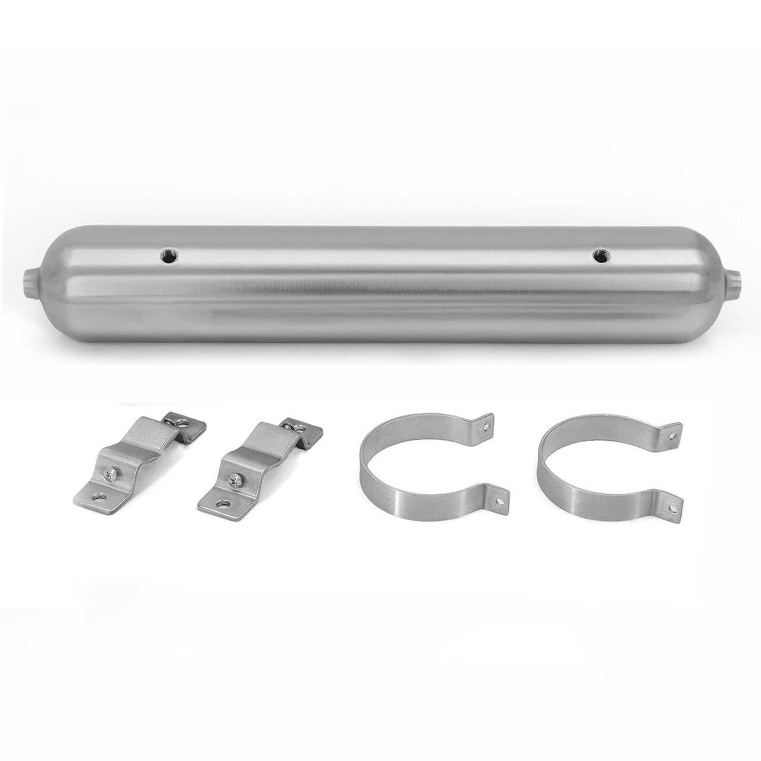 1.5 Gallon Aluminum Seamless Air Tank 5 Ports G1/4" Surface Polished 200PSI R...