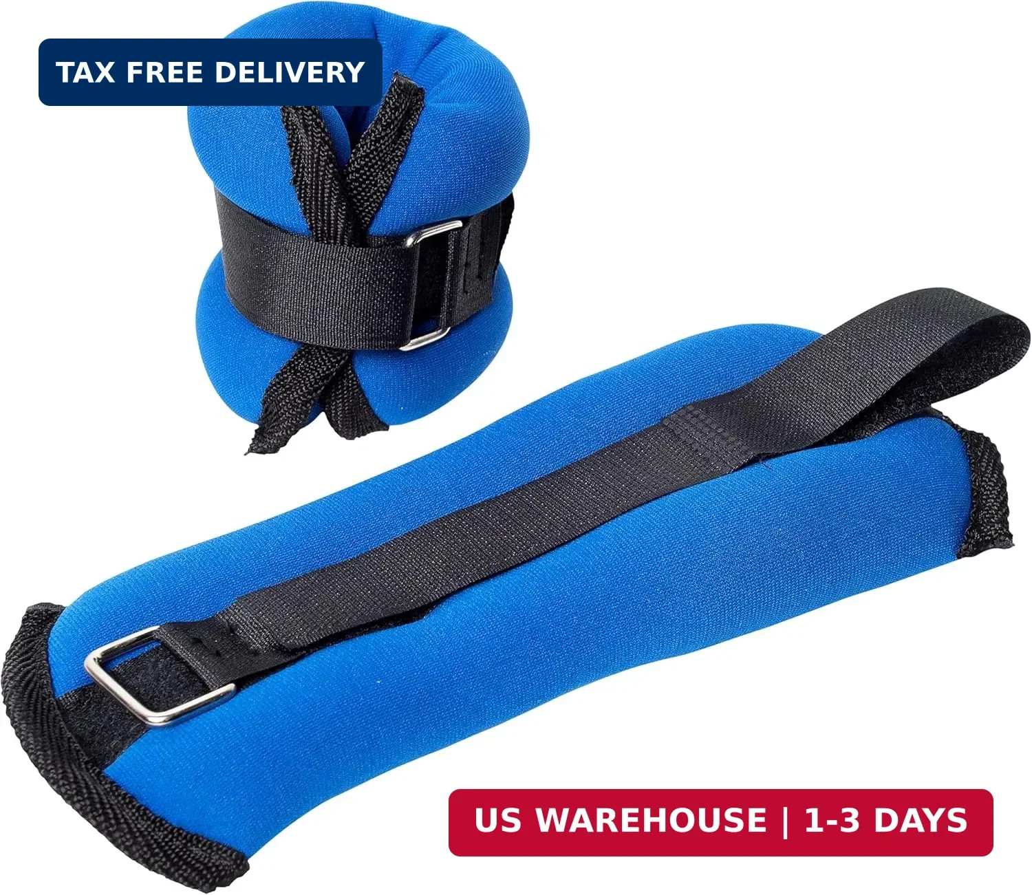 Comfort Fit 1 lb Adjustable Ankle/Wrist Weights - Resistance Training Must-Have
