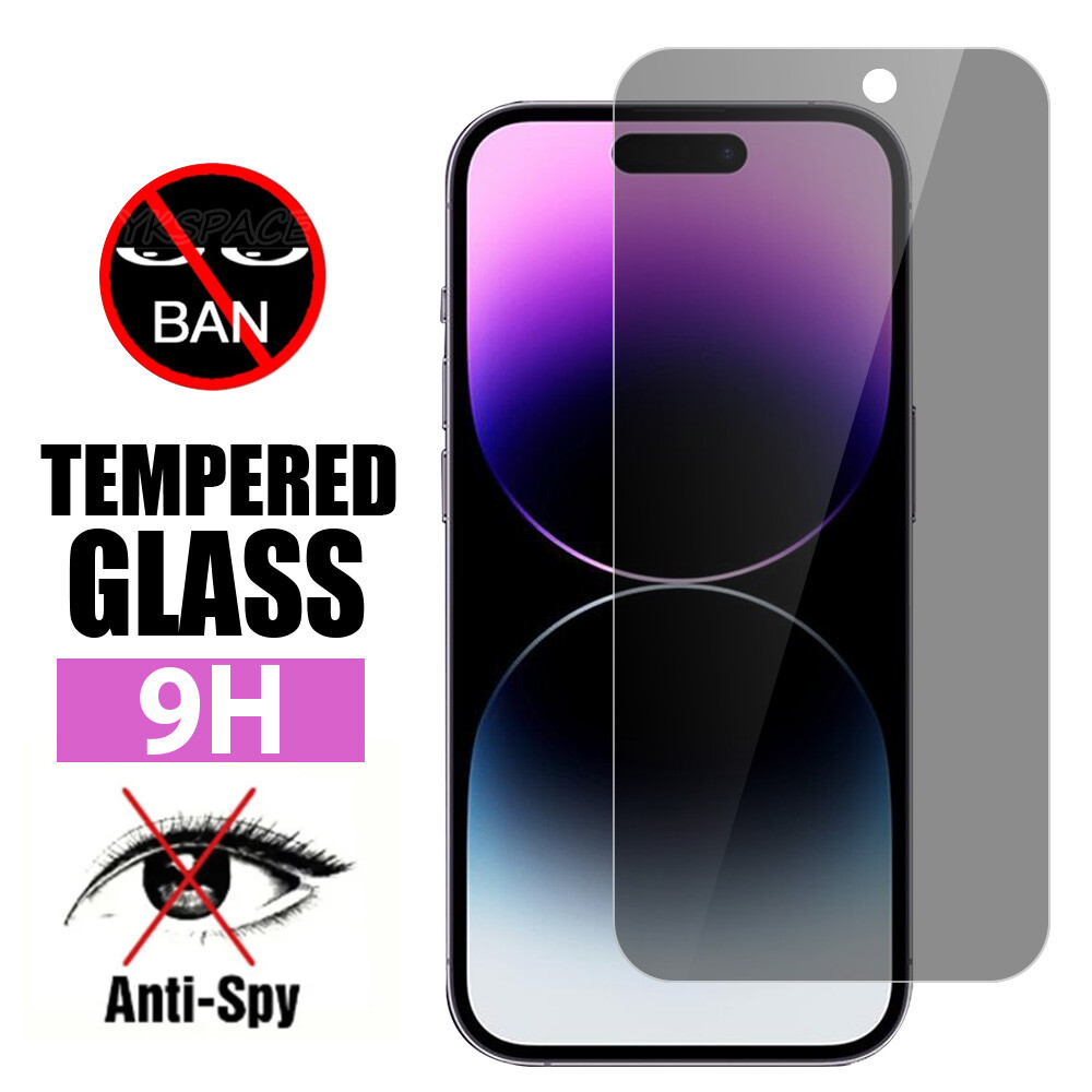 2PCS Privacy Tempered Glass Screen Protector For iPhone 17 16 15 14 13 Pro Max