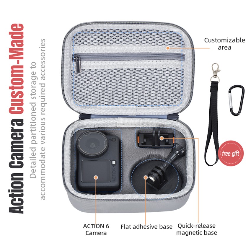 For OSMO ACTION 6 Standard PU Storage Bag Accessories