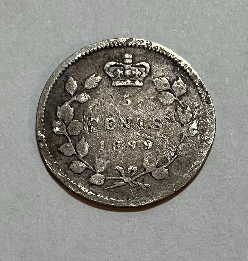 1899 Canada Silver 5 Cents