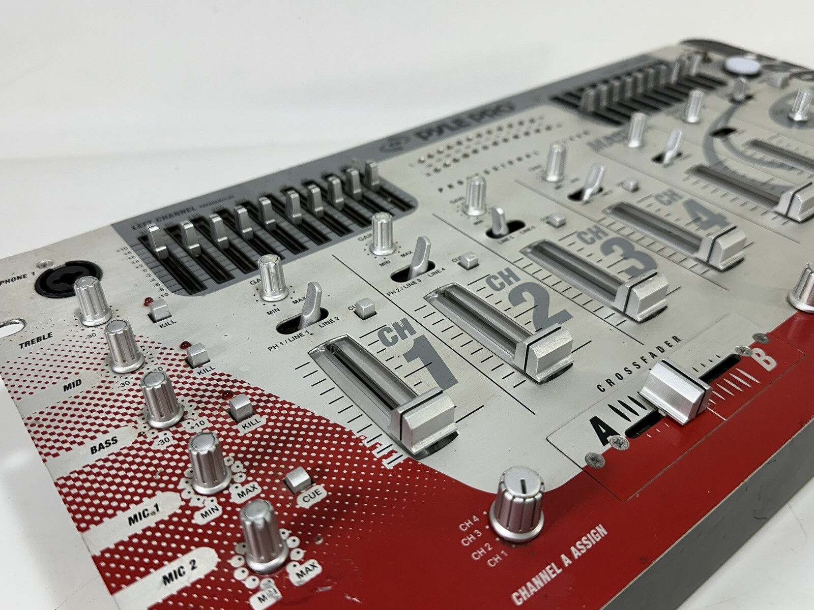 PYLE Pro PYD-1928 ~ 4-Channel Professional Mixer with EQ & Echo ~ WORK/READ