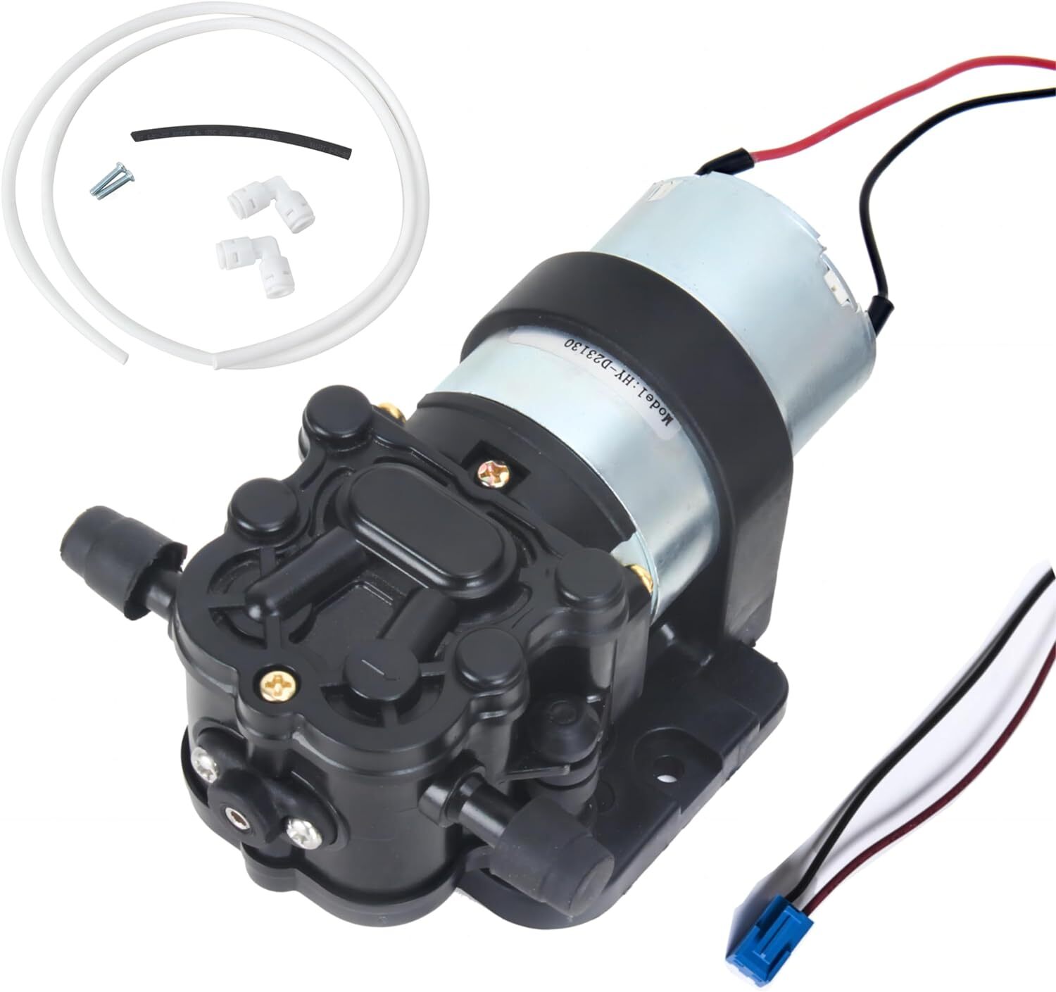 Hy-d23130 Self Priming Diaphragm Water Pump Dc 12V 1.6 Lpm 30 Psi Replacem
