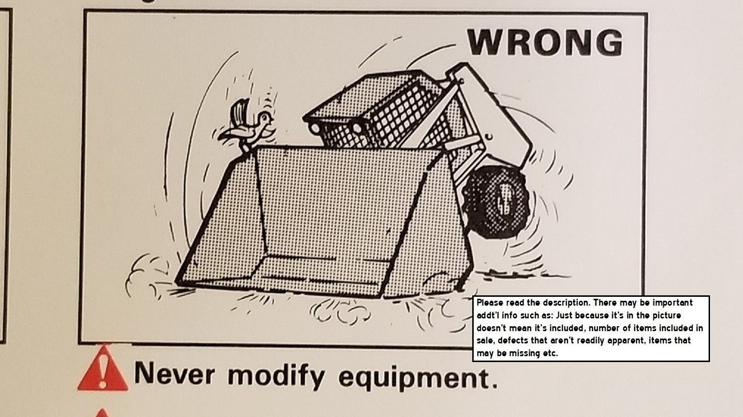 Bobcat 6681871 Mount tree tie New Old Stock