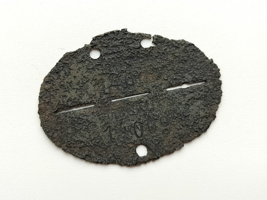 Original Wehrmacht volunteer dog tag rare Turkistanische Legion Freiwillige