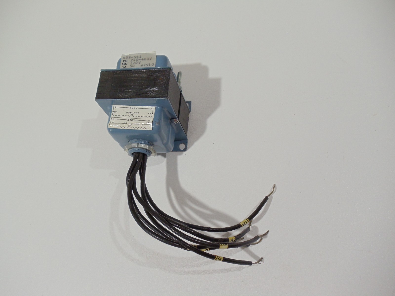 Jefferson Electric 637-551 PRI 480/240vac SEC 120Vac 50VA Control Xformer