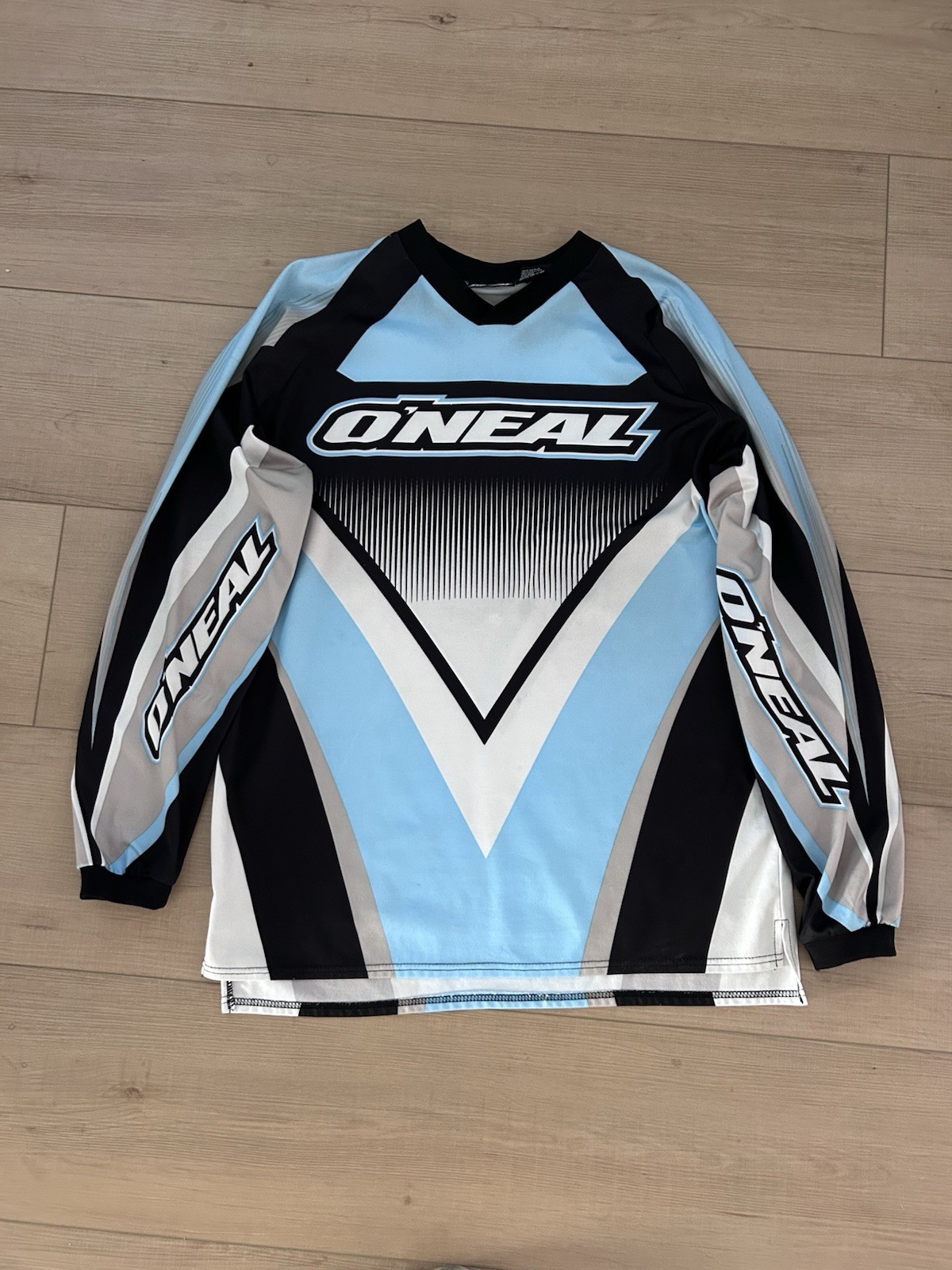 O'NEAL Hardwear Motocross Racing Jersey - Adult M- Padded Sleeves - Light blue