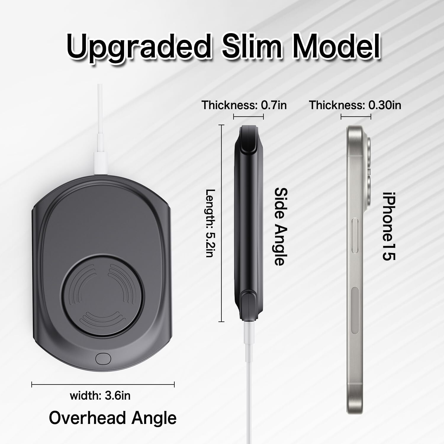 Mouse Jiggler, Ultra Slim, 20dB Quiet & Noiseless, Undetectable Mouse Mover
