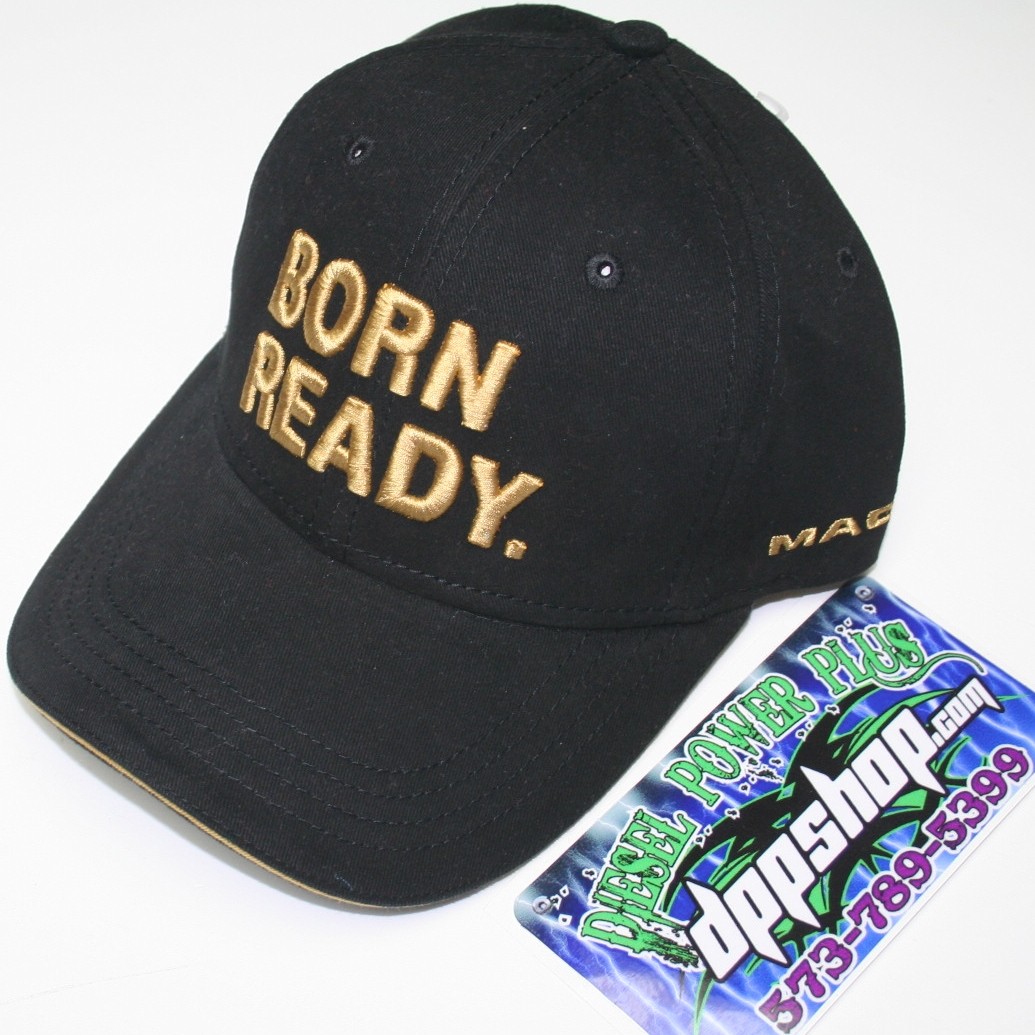 mack born ready bulldog semi truck trucker hat ball cap diesel gear winter gold