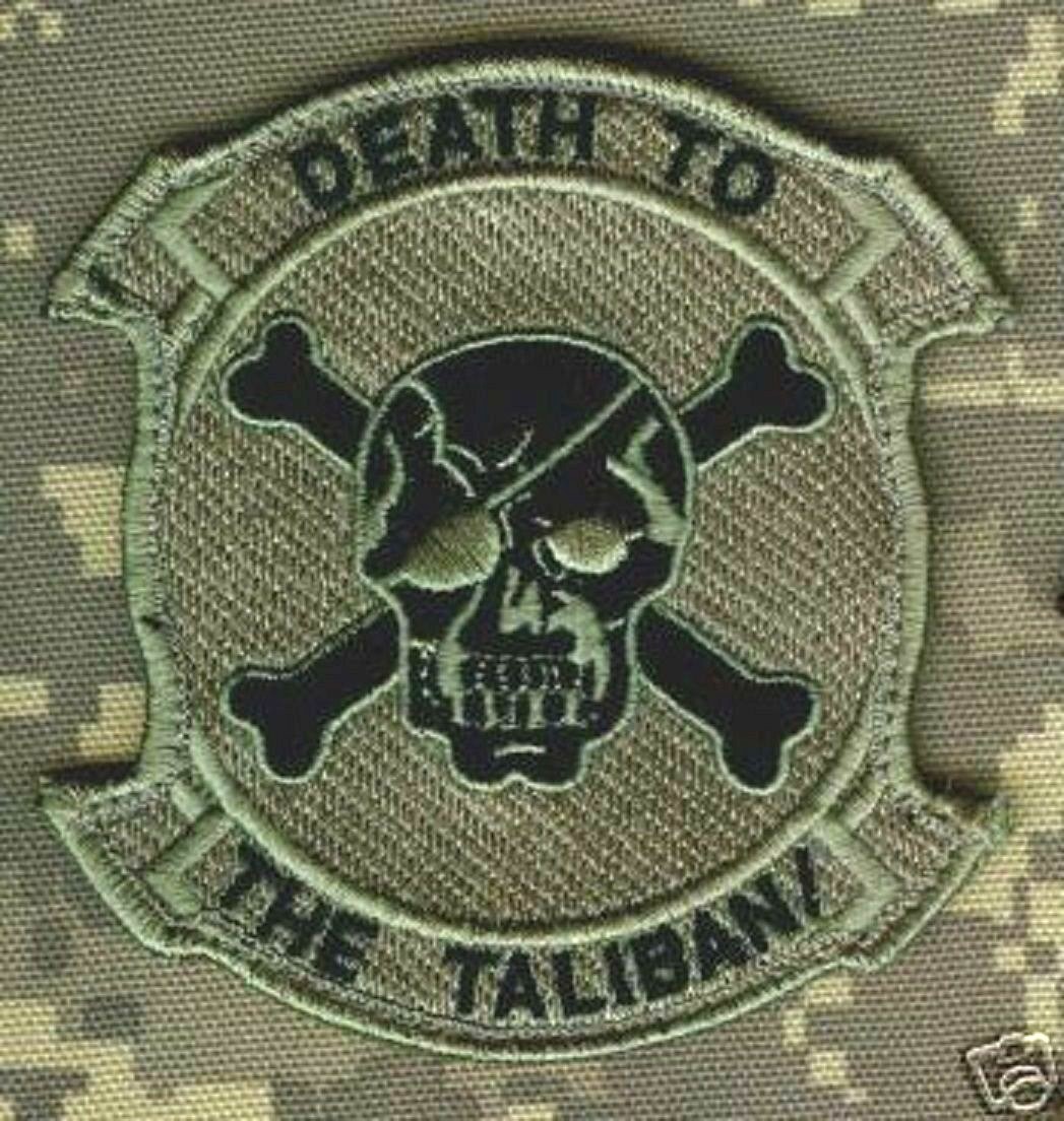 MARSOC USMC RAIDERS FORCE RECON DEATH SNIPER SSI: Death to TALIBAN (approved)