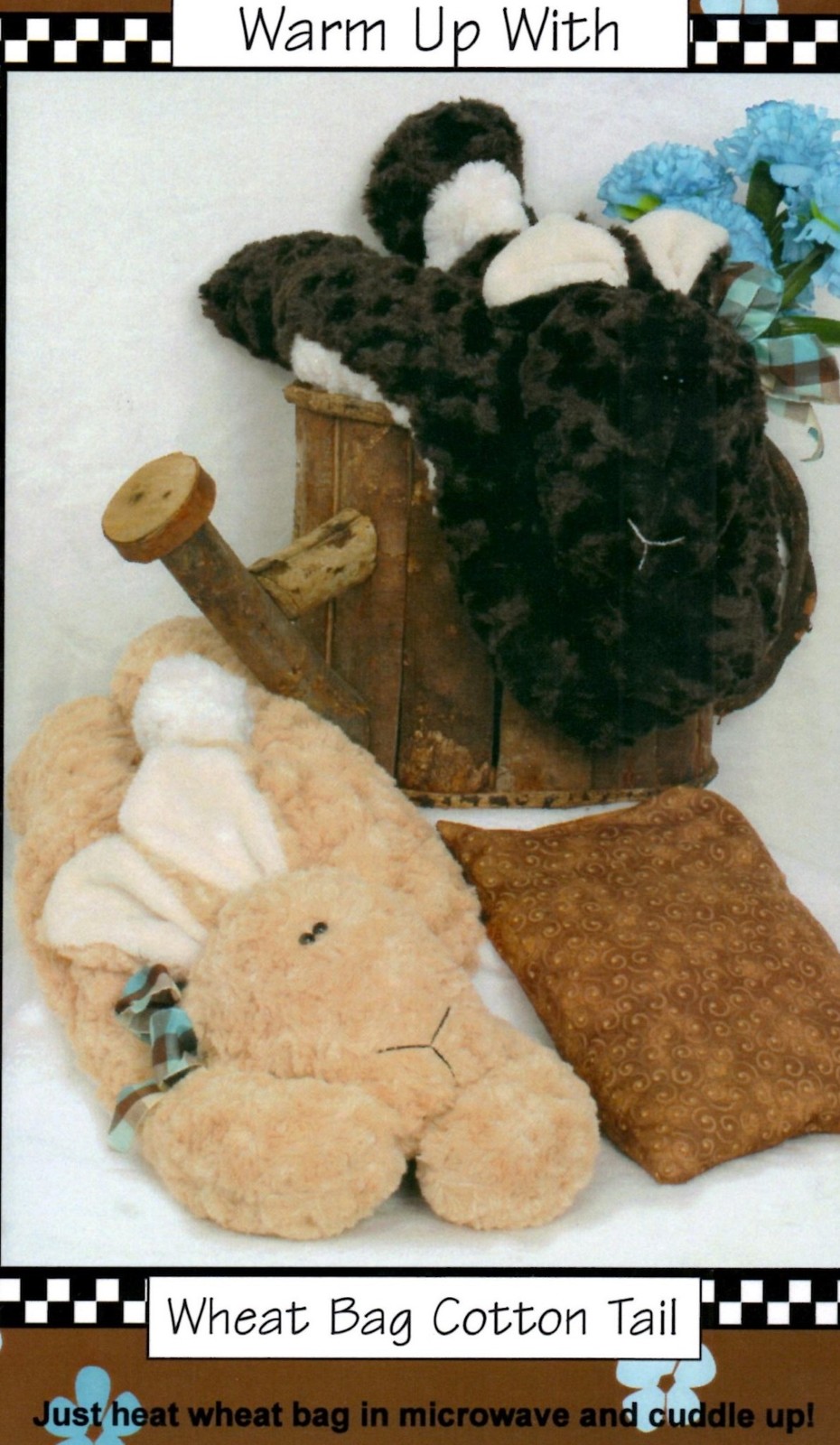 Craft Sewing Pattern Wheat Bag & Cover, Cotton Tail Bunny, L.A. Designs #3094