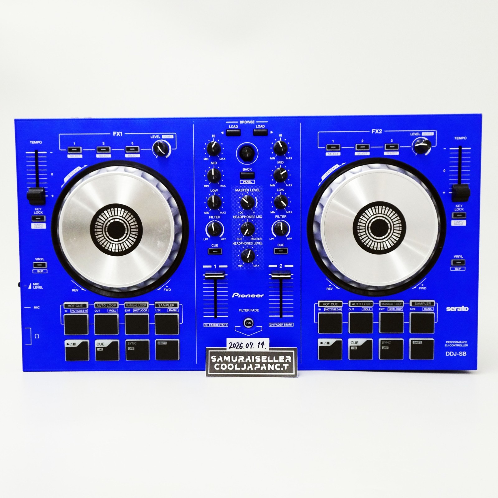 Pioneer DDJ-SB Limited Blue Serato DJ Controller 2-Channel DDJ-SB-L Japan Used