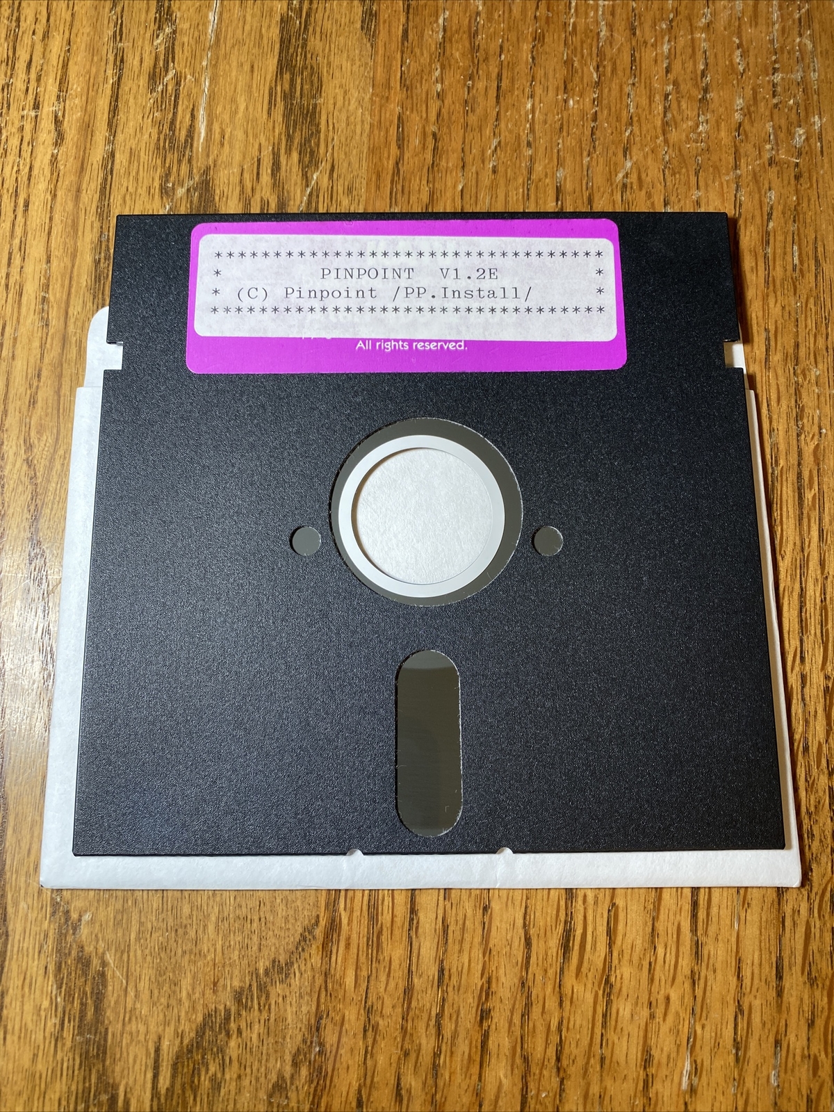 Apple IIe IIc Pinpoint 1.2E 1986 Upgrade 5.25” Floppy Disk Software
